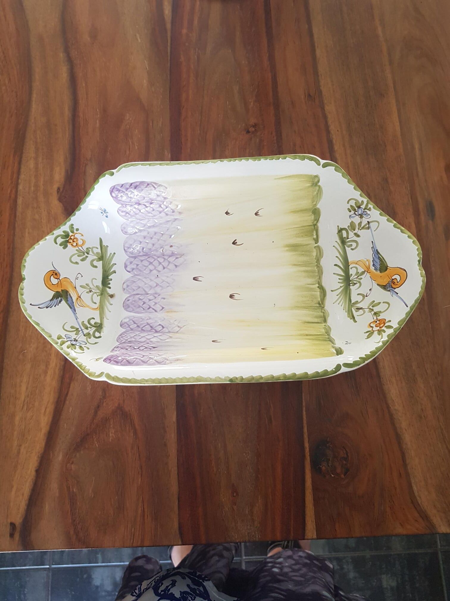 Asparagus dish Mufraggi Moustiers