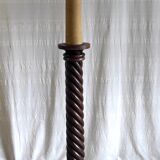Turned wooden floor lamp – 40s/50s