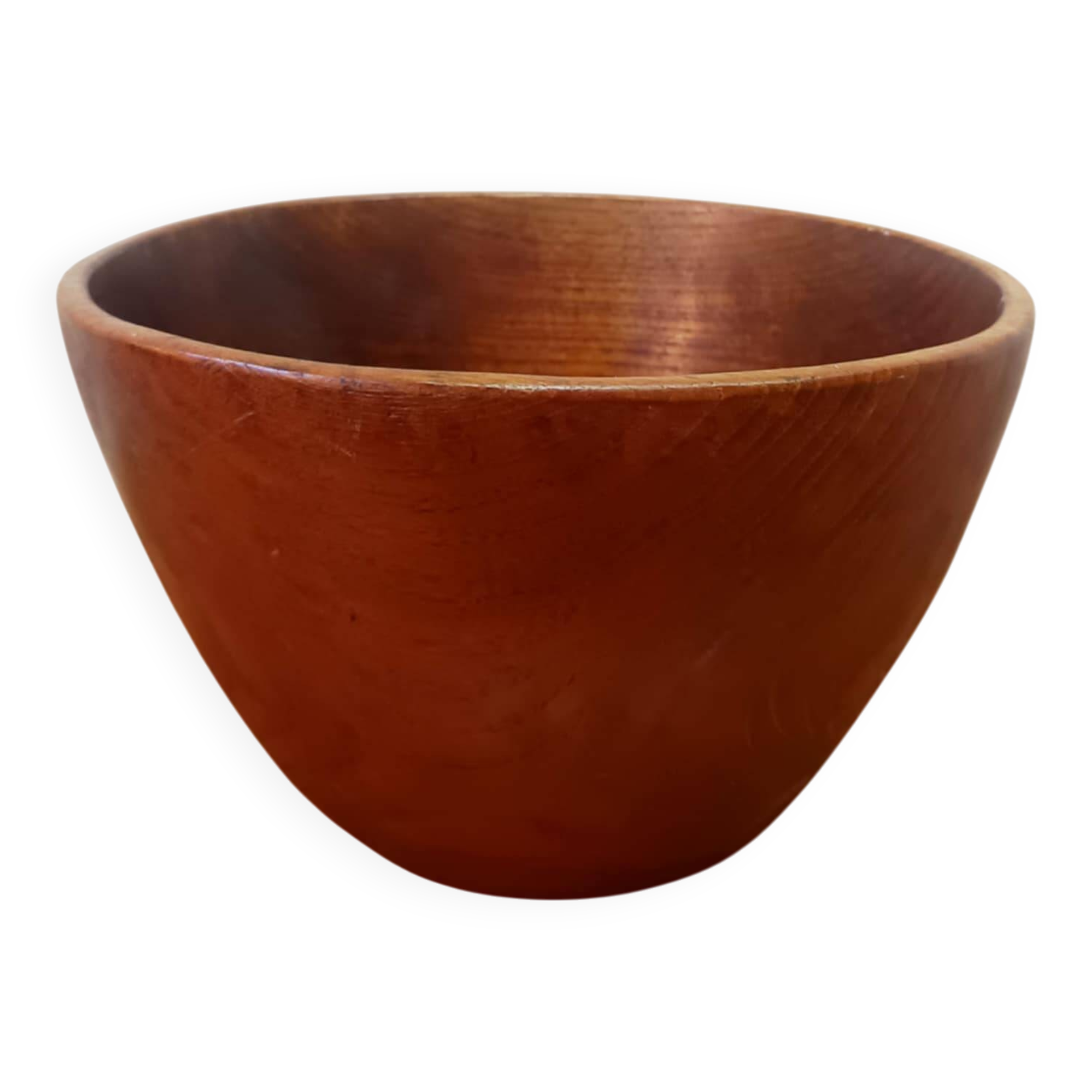 Large vintage teak bowl
