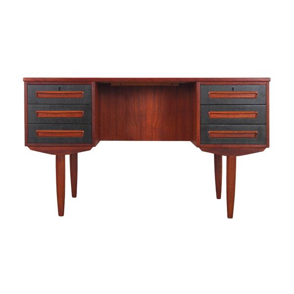 Bureau en teck, design danois, années 1970, fabricant : AP Møbler Svenstrup