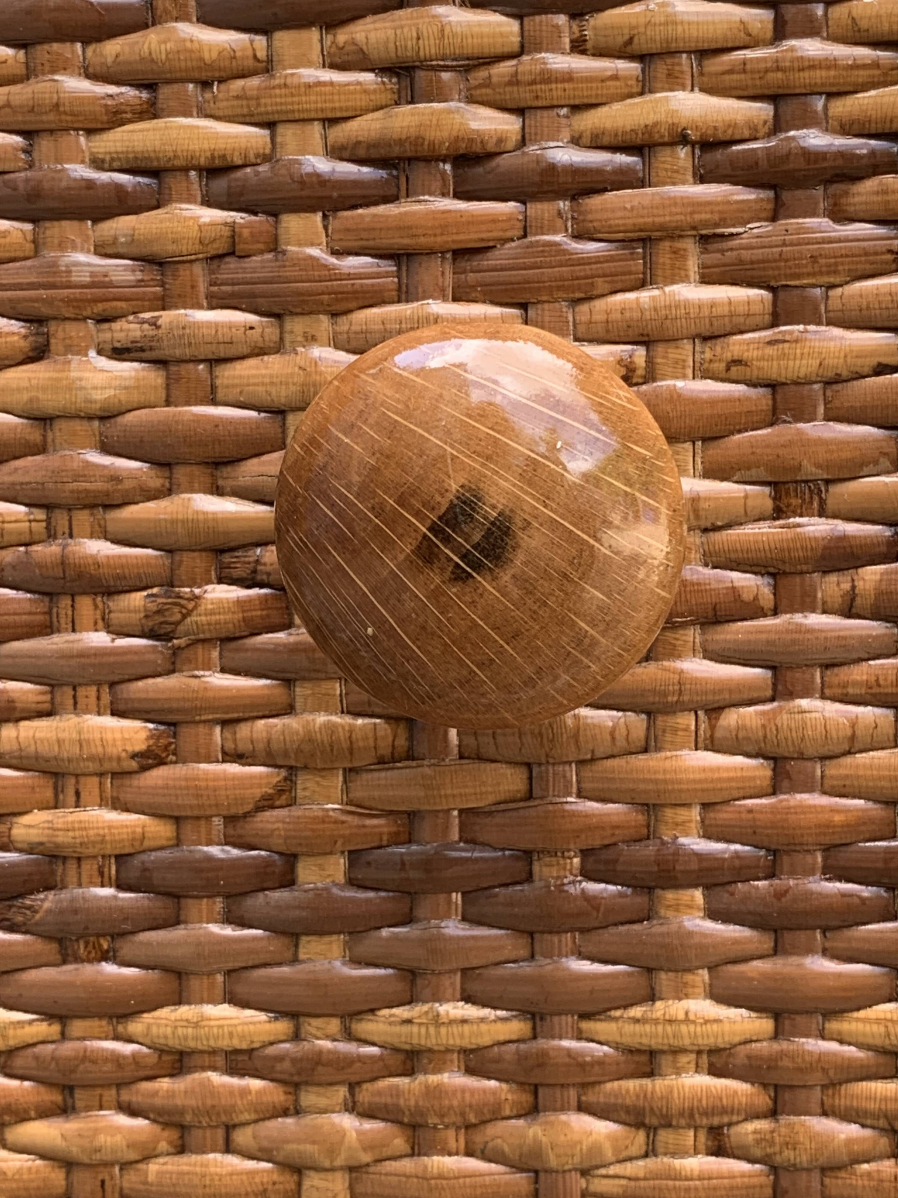 Oak rattan and woven wicker furniture 1980