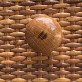 Oak rattan and woven wicker furniture 1980