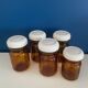 Lot de 5 bocaux / bocal / pot verre vintage