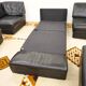 Mid-Century modular sofa in leather by De Sede, Set of 5, 1970s