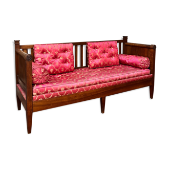 Banquette en acajou de style empire XlX eme siècle