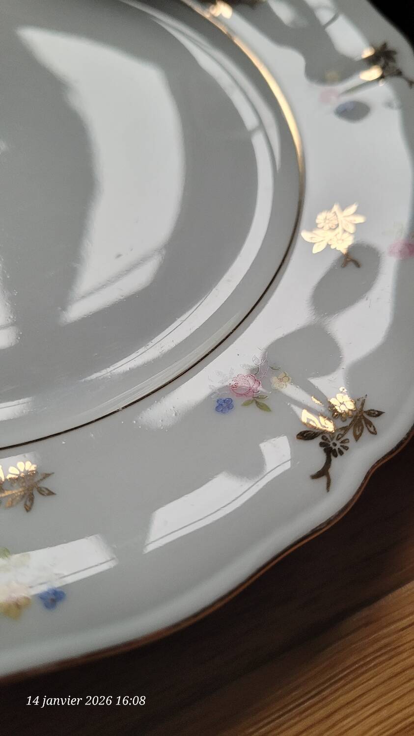 6 antique dessert plates from Bavaria