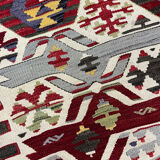 Handwoven Vintage Wool Rug Traditional Turkish Area Rug- 156x312cm