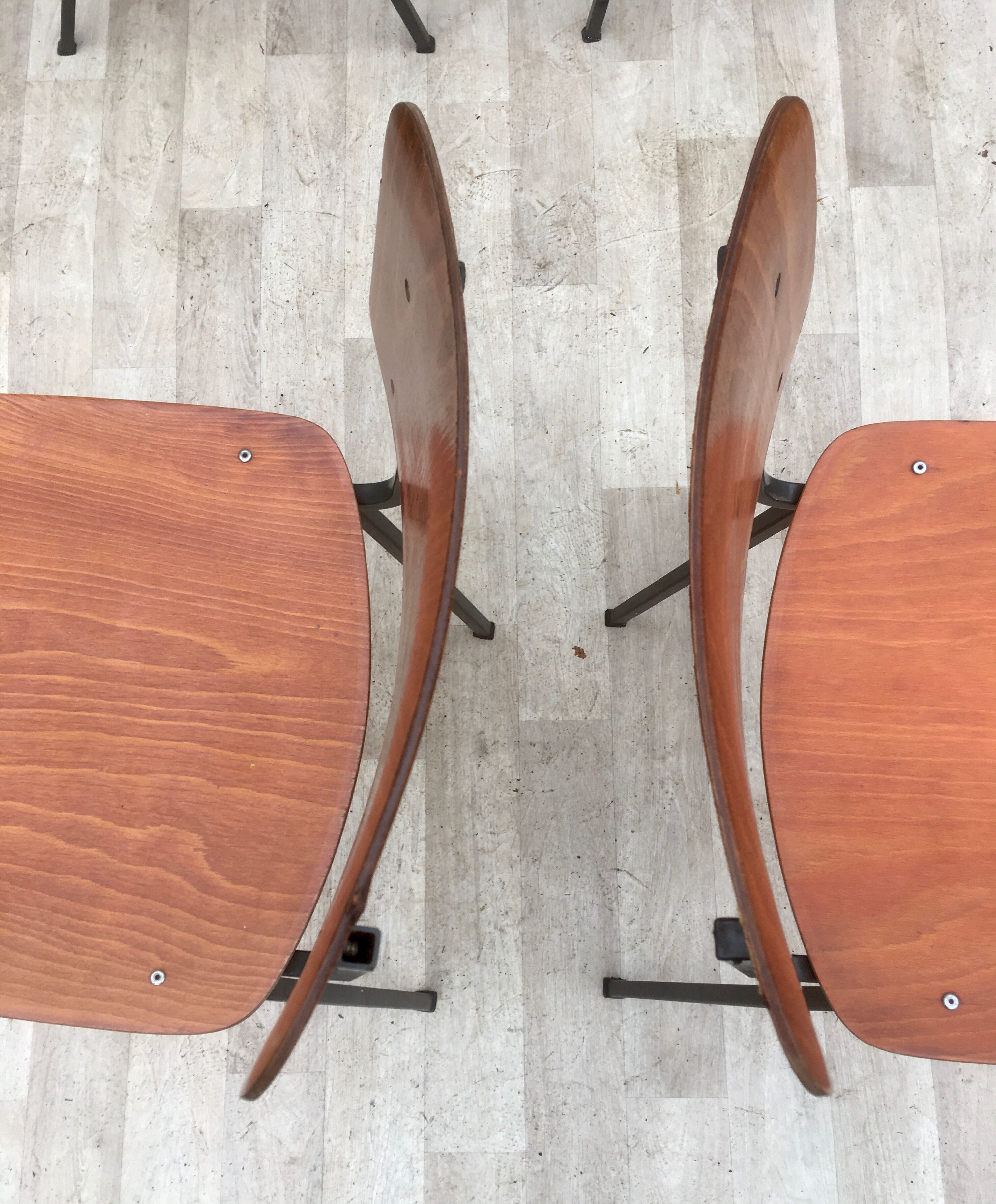 Set of 4 vintage chairs and design Eromes