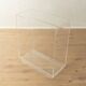 Minimalist chest of drawers from the 1980s, acrylic glass, unique piece