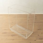 Minimalist chest of drawers from the 1980s, acrylic glass, unique piece