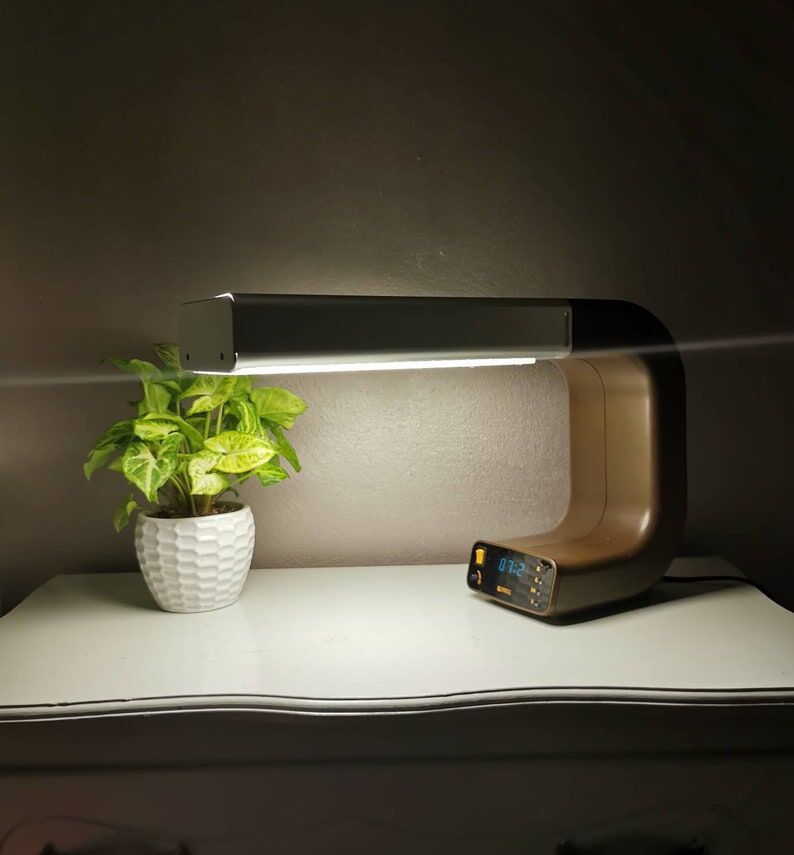 Plastic lamp design Knox 1970, space age