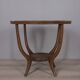 Vintage 1950s wood and glass coffee table, italian design