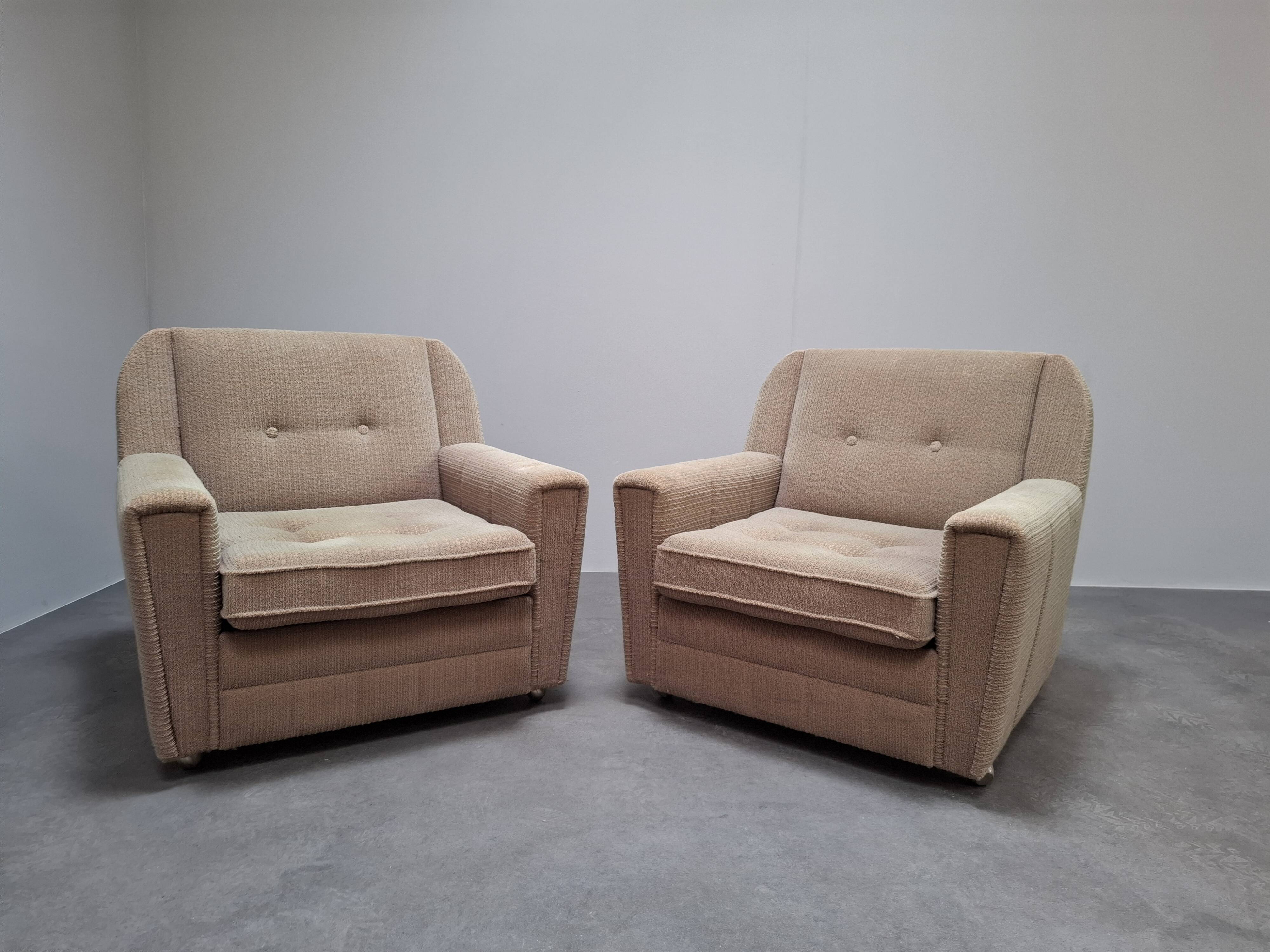 Paire de fauteuils lounge Wiberg Mid-Century Modern par UP Závody Rousínov