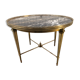 Table basse laiton et marbre