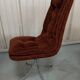 Set 6 chaises baquet velours chrome années 70