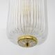 Attributed to Tomaso Buzzi Art Dèco Style Brass Murano Glass Lantern Chande
