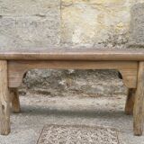 Primitive oak bench