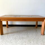 1960s vintage Vallauris ceramic coffee table