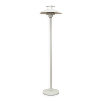 Lampadaire en métal blanc, design danois, années 1970