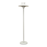Lampadaire en métal blanc, design danois, années 1970