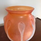 Vase pâte de verre Murano Scavo ancien