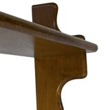 Vintage wall shelve rack bookshelf in oak wood minimalist