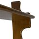 Vintage wall shelve rack bookshelf in oak wood minimalist