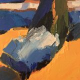 Huile sur Toile (1997) le vieux cyprès, Pascal Etchenic