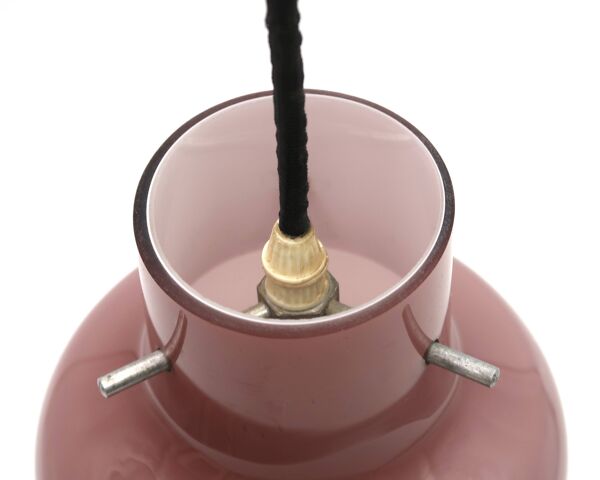 Suspension Vistosi Targetti Sankey de Massimo Vignelli en verre de Murano violet