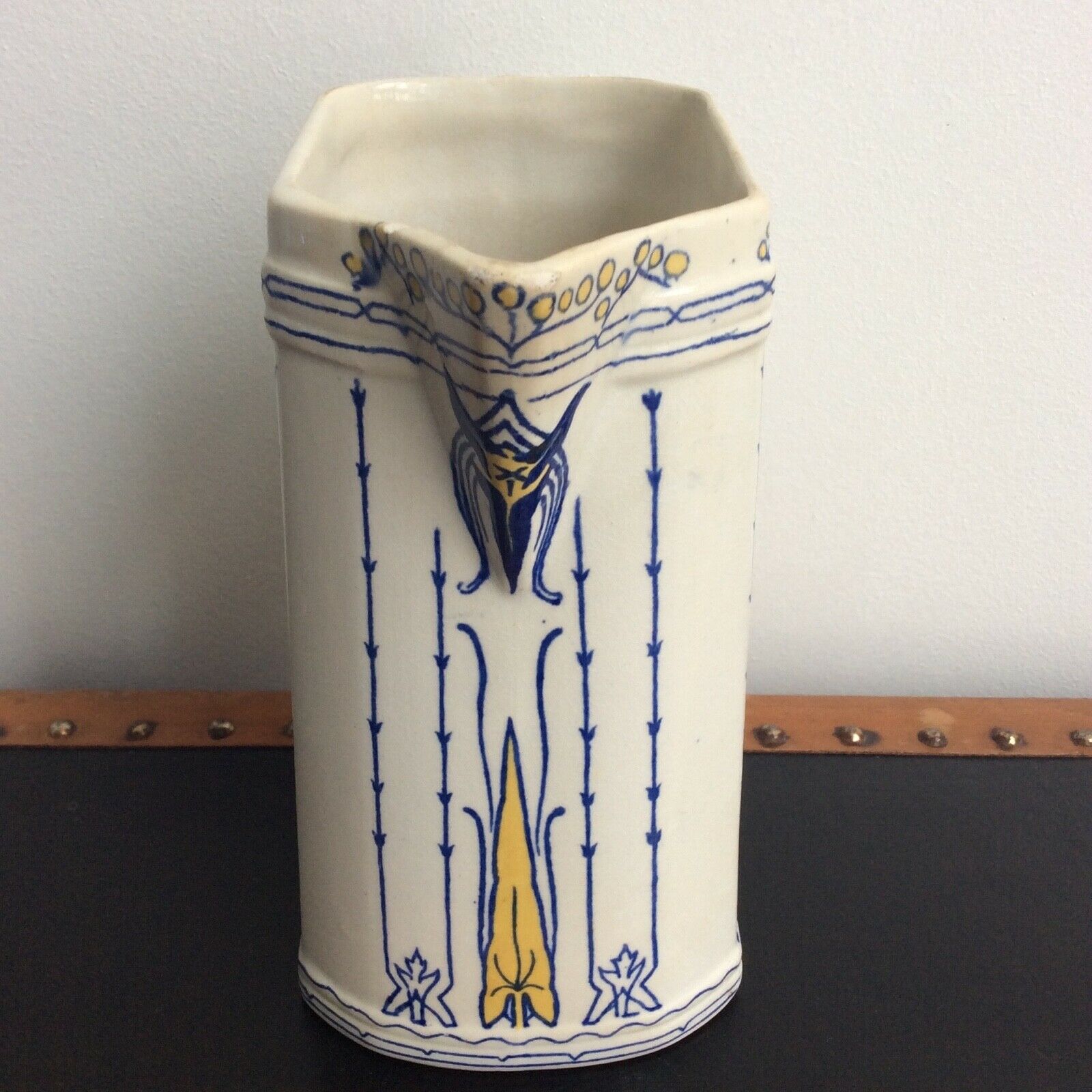 Pitcher Art Nouveau Villeroy & Boch Mettlach Germany Jugendstil 1900