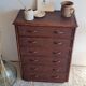 Commode en rotin vintage circa années 70