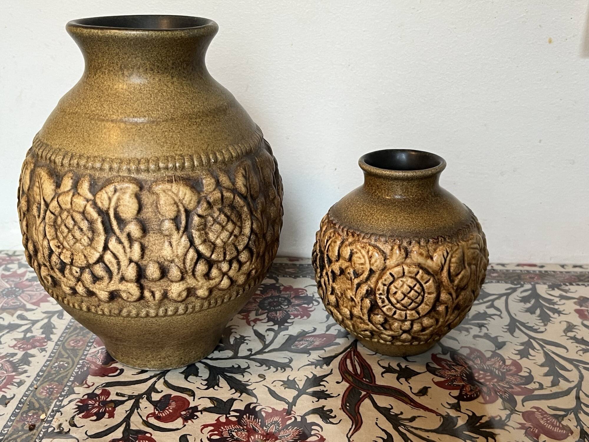 Duo of West Germany Jasba Vases
