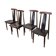 Set of 4 teak and leather dining chairs, Denmark 1960s