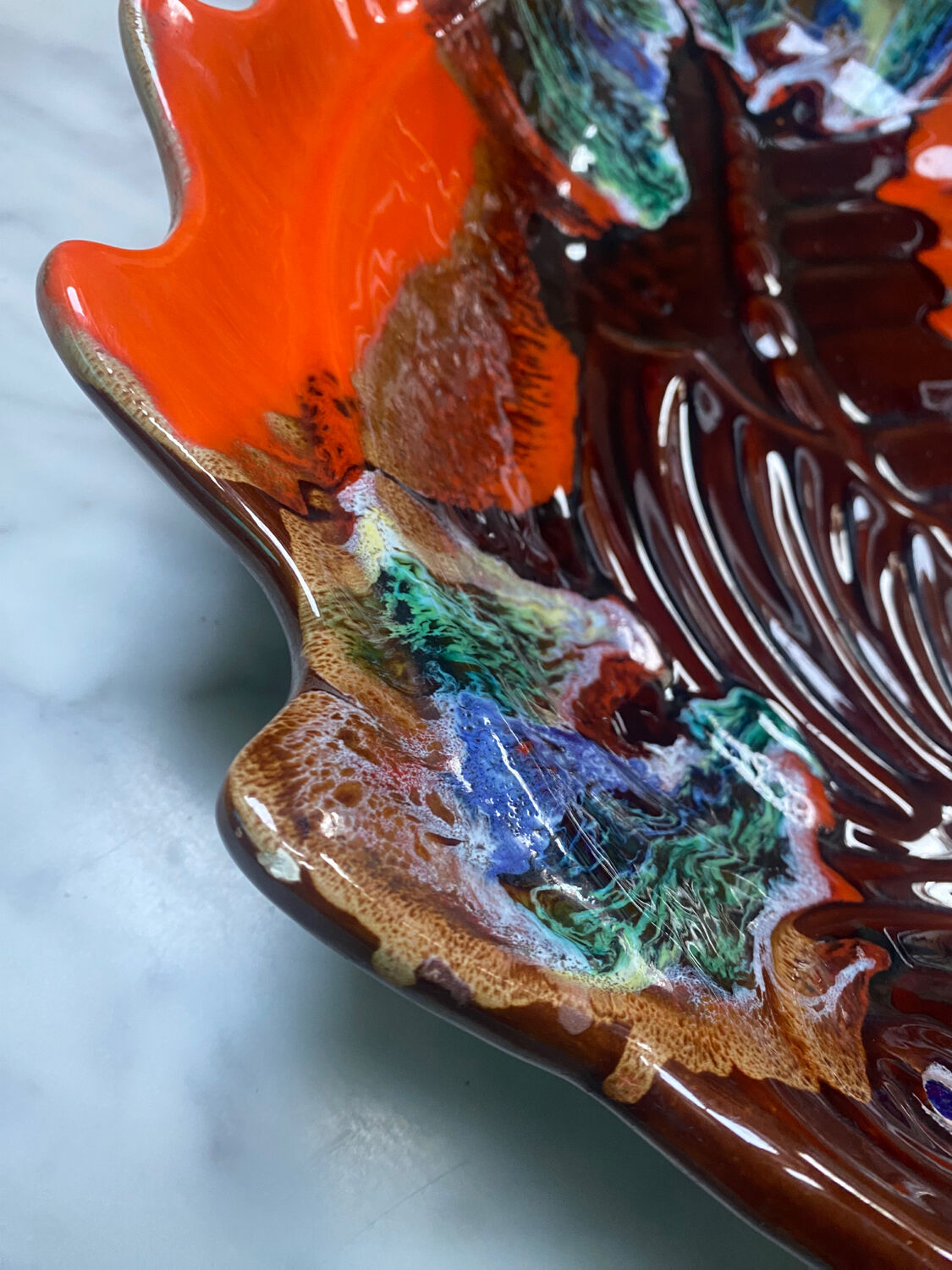 XL fish platter, vintage Vallauris style