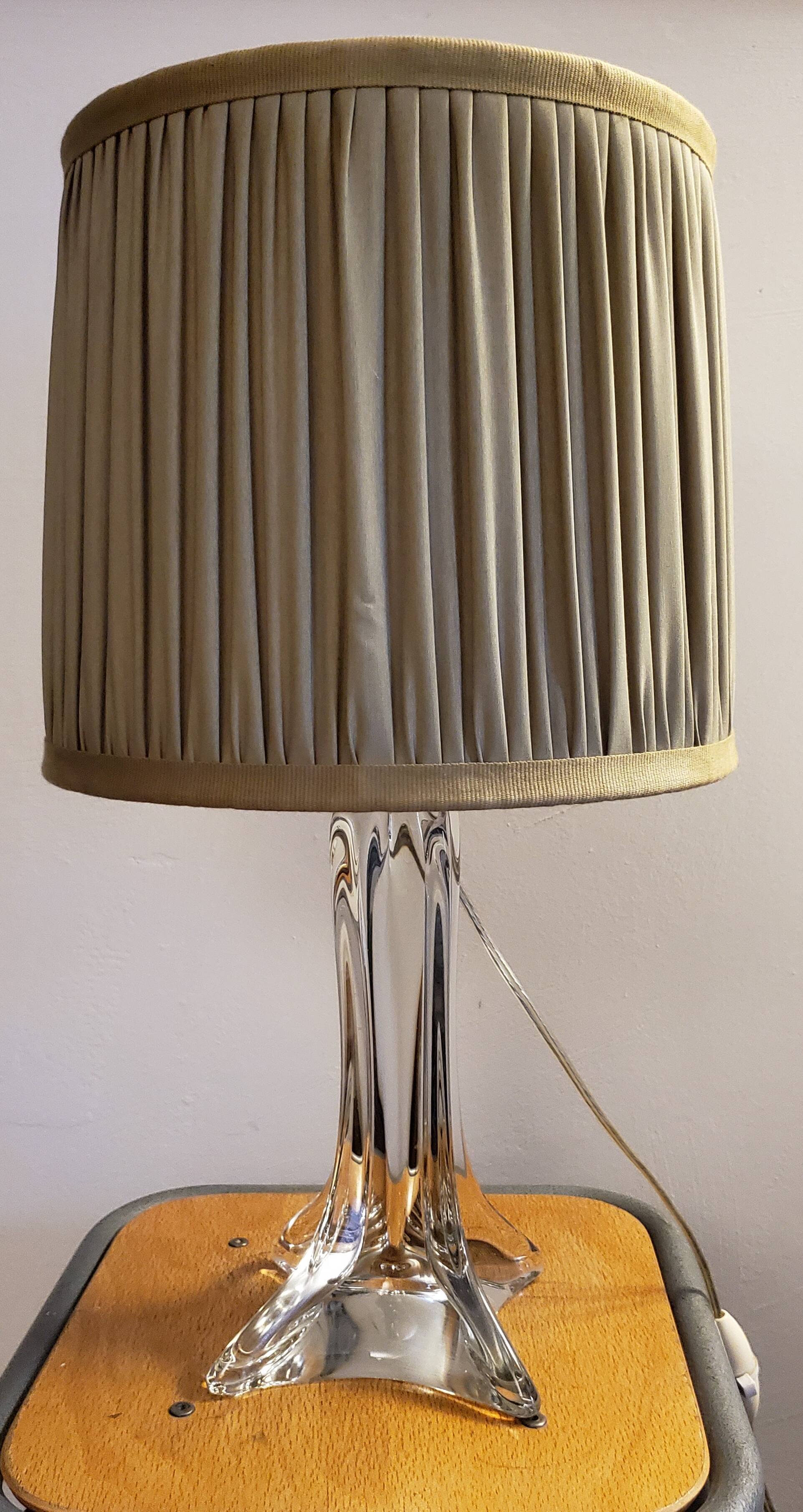 70's Crystal Foot Lamp