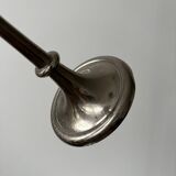 3-light candlestick in silver metal