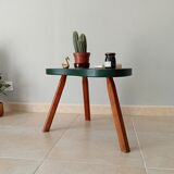 Vintage coffee table solid oak bean 60s /70