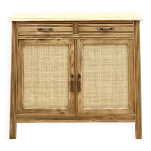 Buffet parisien ancien - cannage naturel