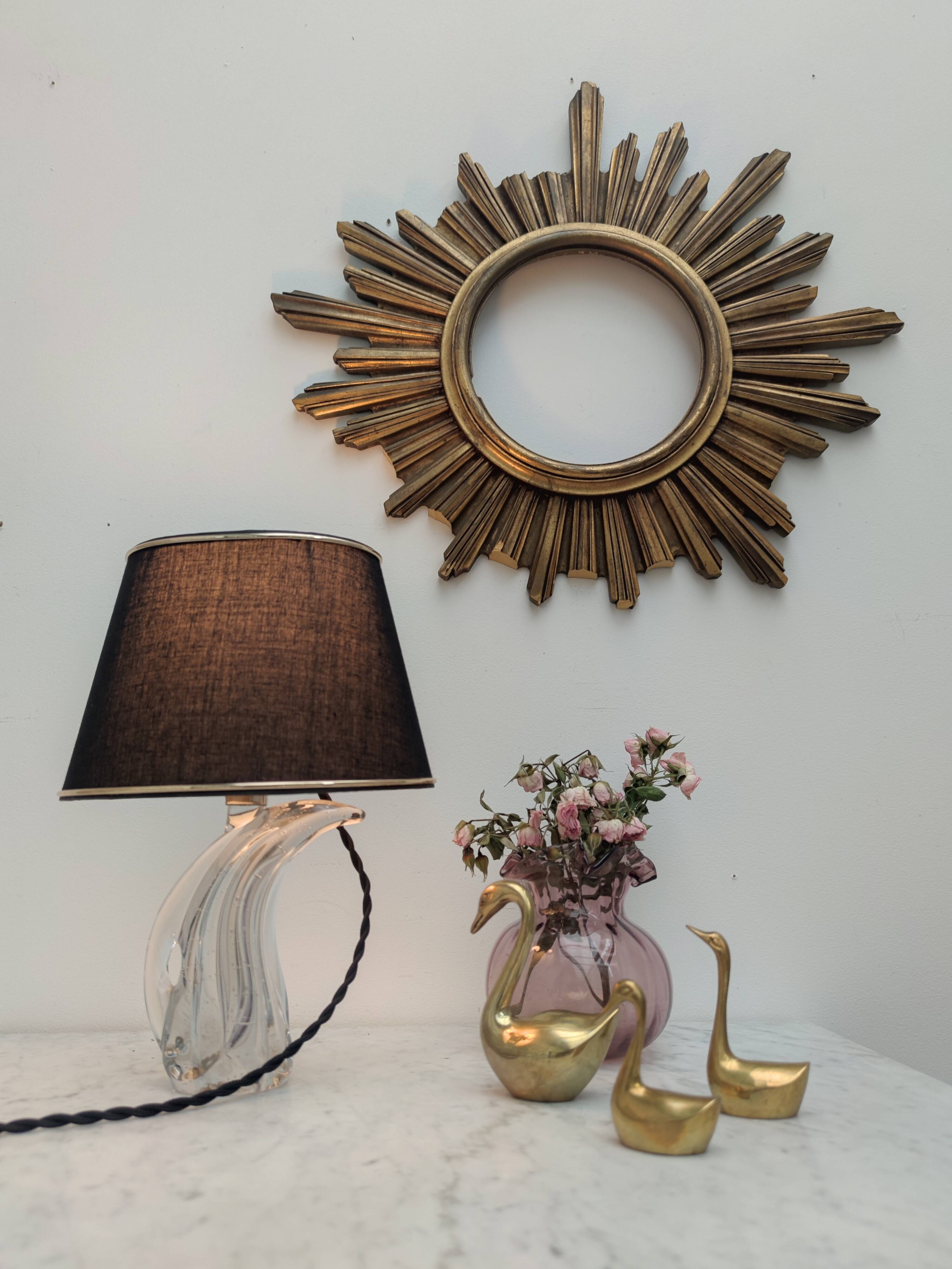Bubbled glass lamp
