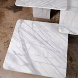 Set of 3 marble nesting coffee tables, Italy, 1980s