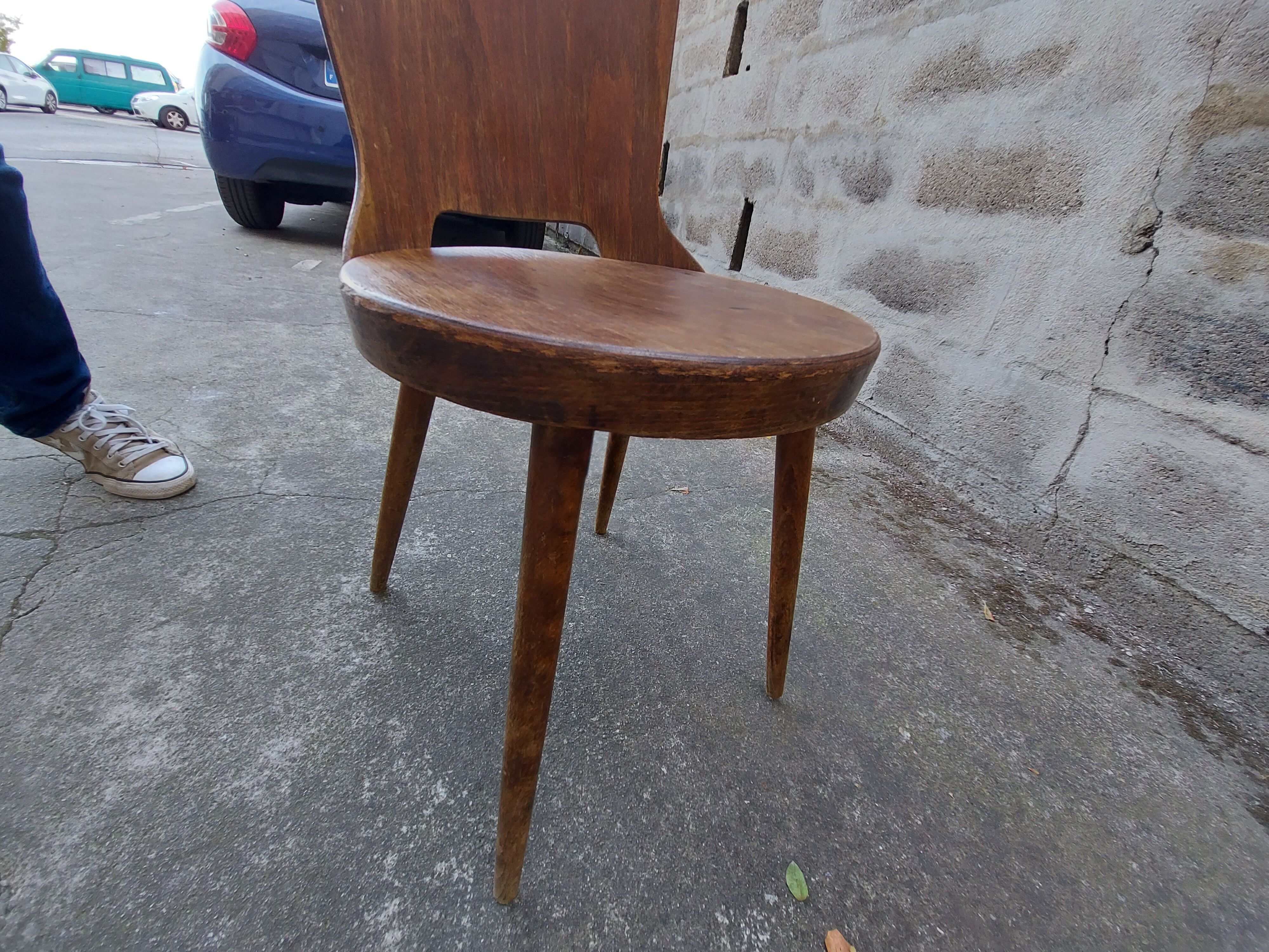 Set of 2 Baumann wooden chairs