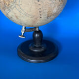 Terrestrial globe World map J. Forest, Girard and Barrere Paris 19th