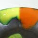 Fruit cup in black ceramic matte