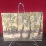 Landscape painting signed Quillet