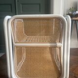 Rattan and cane armchair