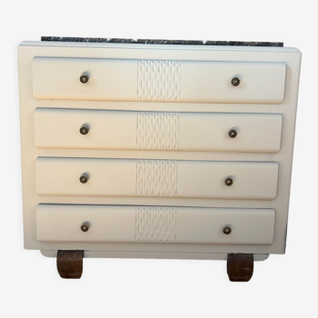 Vintage marble chest of drawers