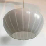 Glass and brass pendant light