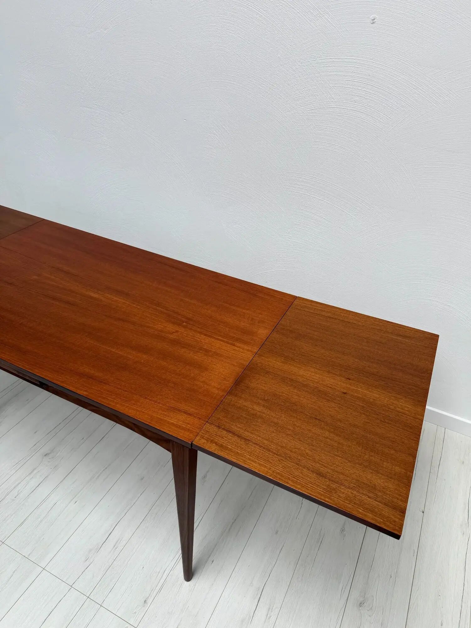 1960s Scandinavian teak mid-century extendable dining table