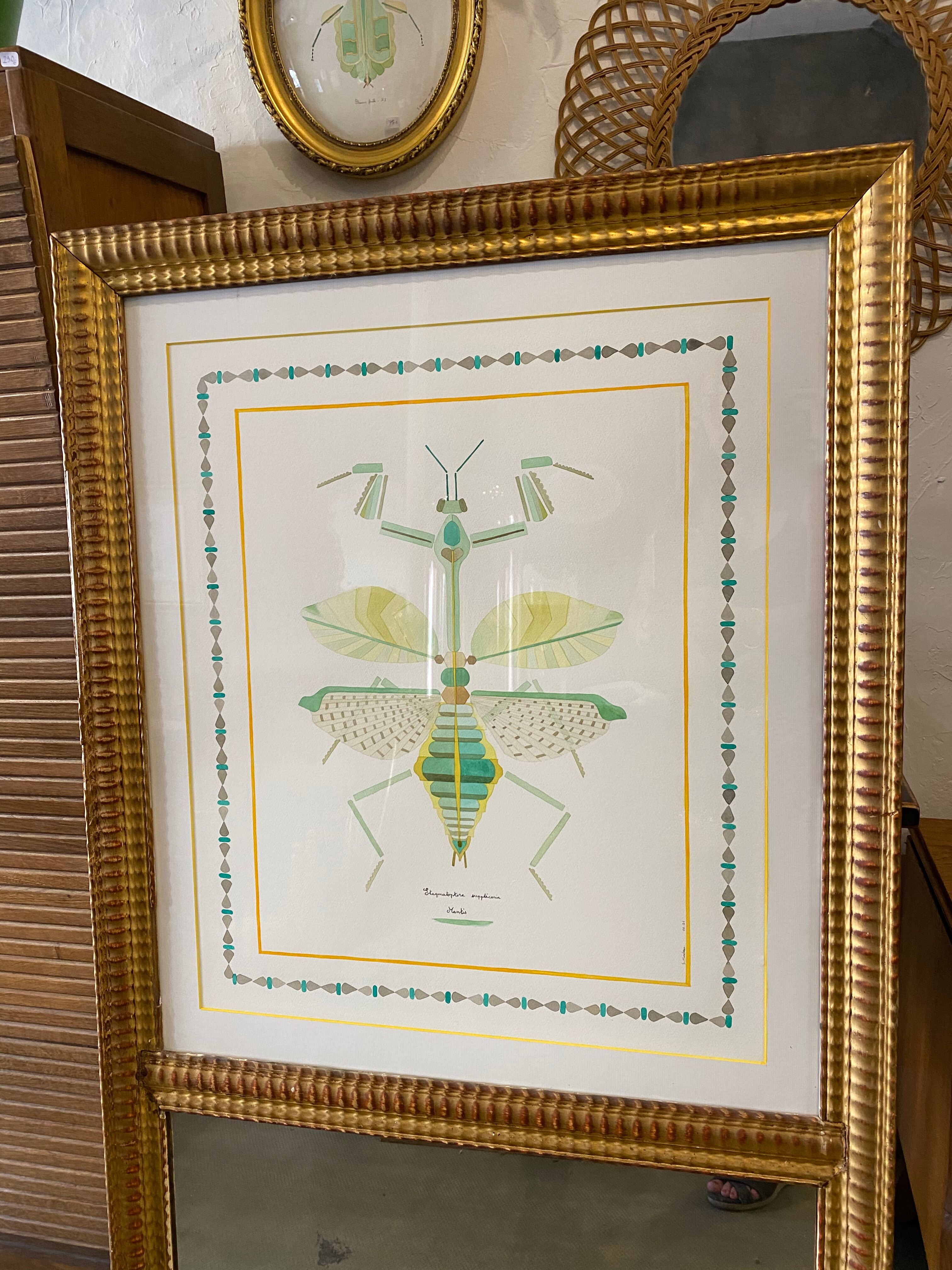 Trumeau old gilded mirror