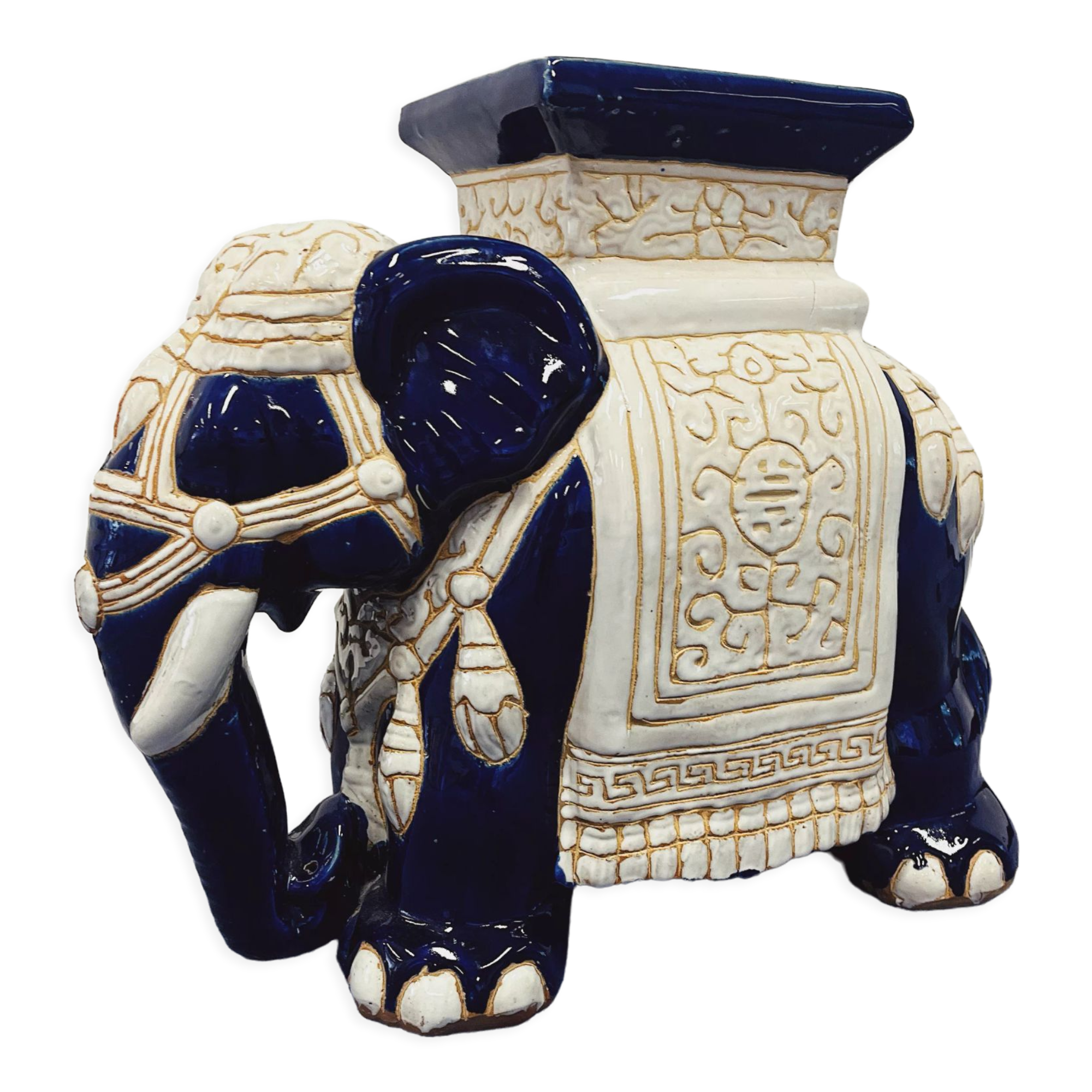 Plant table elephant ceramic